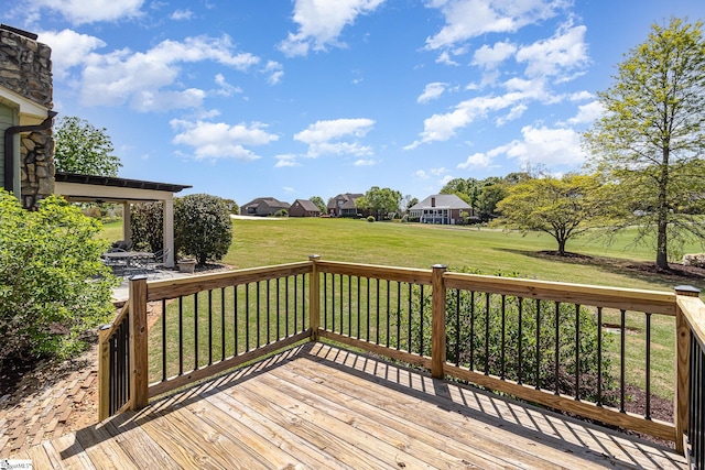 204 Carnoustie Dr, Easley, SC 29642 - wooden deck with a lawn