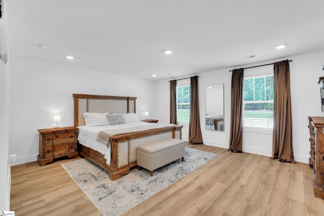 102 Moorish Cir, Simpsonville, SC 29681 - bedroom featuring light wood finished floors, baseboards, and recessed lighting