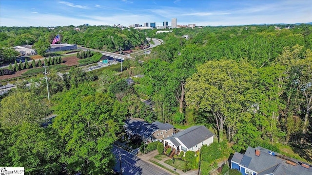 aerial view with a view of trees