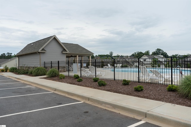 exterior space with fence
