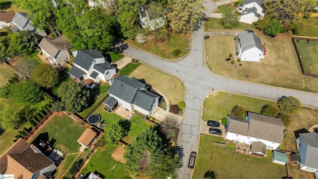 aerial view featuring a residential view