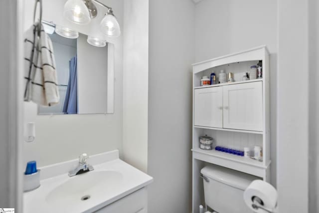 408 S 2nd St, Easley, SC 29640 - bathroom featuring toilet and vanity