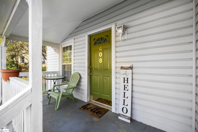 408 S 2nd St, Easley, SC 29640 - doorway to property featuring a porch
