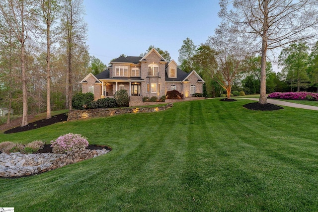 127 Warren Dr, Easley, SC 29640 - view of front facade featuring a front lawn and brick siding