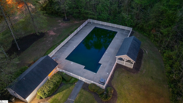 127 Warren Dr, Easley, SC 29640 - aerial view featuring a view of trees