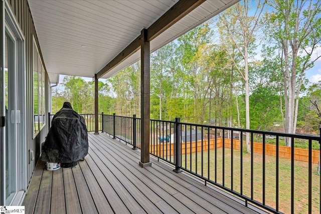 308 Pineridge Dr, Spartanburg, SC 29303 - deck featuring a yard and a fenced backyard