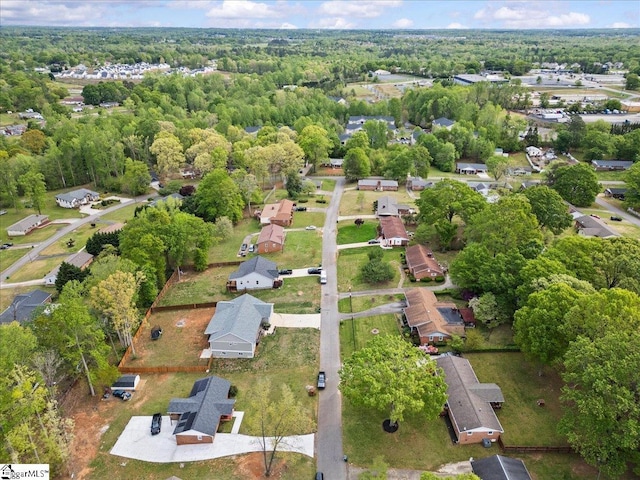 308 Pineridge Dr, Spartanburg, SC 29303 - drone / aerial view with a wooded view and a residential view