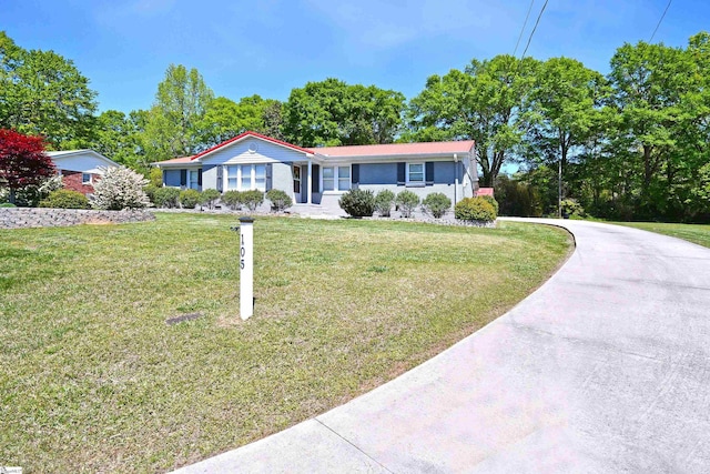 105 Ridgeland Cir, Easley, SC 29640 - ranch-style house with a front yard