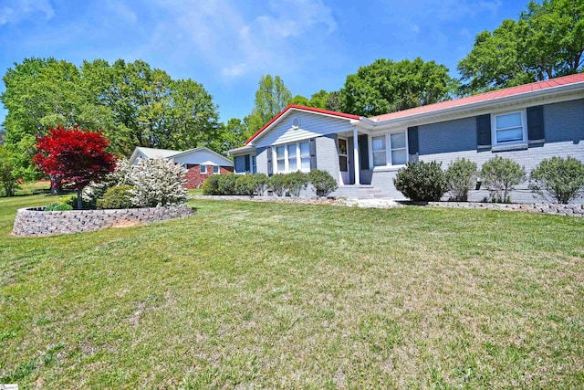 105 Ridgeland Cir, Easley, SC 29640 - ranch-style house featuring brick siding and a front yard