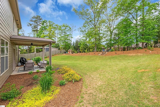 204 Lambert Ct, Simpsonville, SC 29680 - view of yard with fence and a patio area