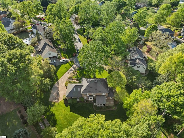 bird's eye view featuring a residential view