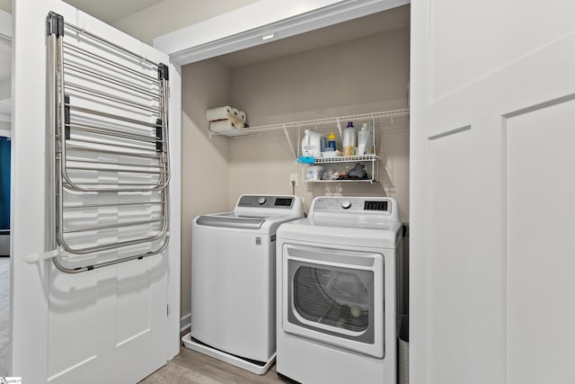laundry area with washer and dryer and laundry area