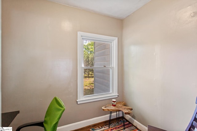 interior space with baseboards