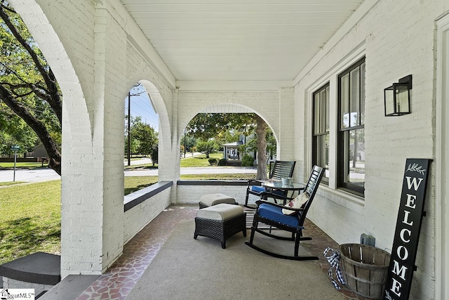 501 N Adair St, Clinton, SC 29325 - view of patio with covered porch
