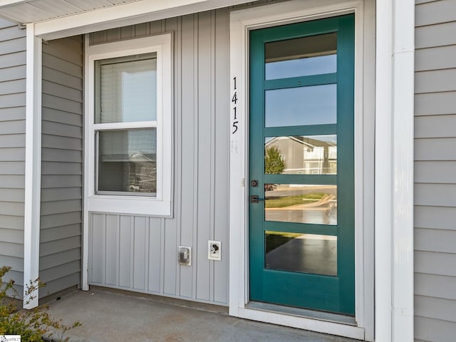 1415 Darrowby Way, Spartanburg, SC 29301 - view of exterior entry with board and batten siding