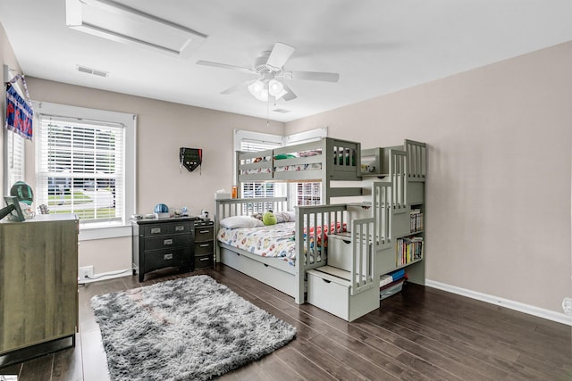 204 Thackston St, Fountain Inn, SC 29644 - bedroom with wood finished floors, attic access, baseboards, and visible vents