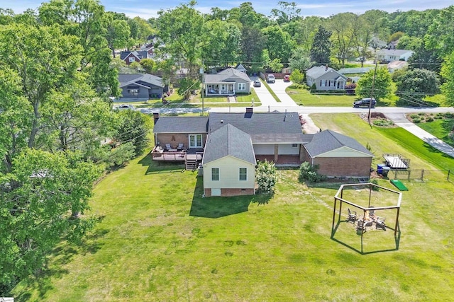 204 Thackston St, Fountain Inn, SC 29644 - drone / aerial view with a residential view