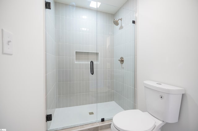 545 E Airport Rd, Greer, SC 29651 - bathroom featuring a shower stall and toilet