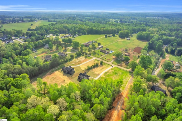 545 E Airport Rd, Greer, SC 29651 - bird's eye view with a rural view and a wooded view