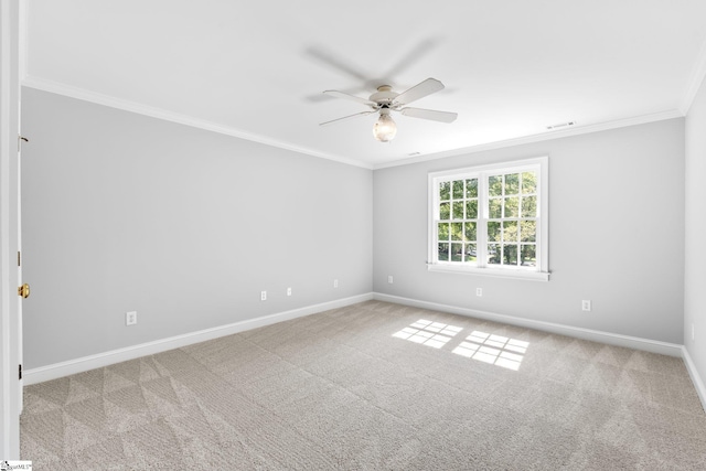 8 Atchison Way, Simpsonville, SC 29680 - carpeted empty room featuring crown molding, baseboards, and a ceiling fan