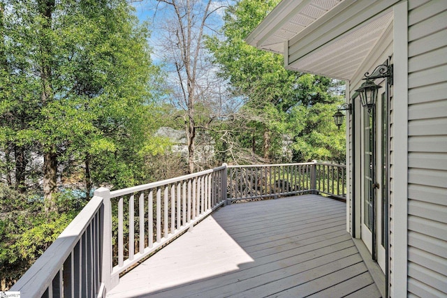 8 Atchison Way, Simpsonville, SC 29680 - view of wooden deck