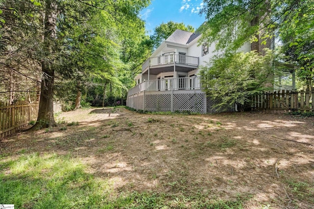 8 Atchison Way, Simpsonville, SC 29680 - view of yard with fence and a balcony