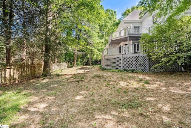 8 Atchison Way, Simpsonville, SC 29680 - view of yard featuring fence and a balcony