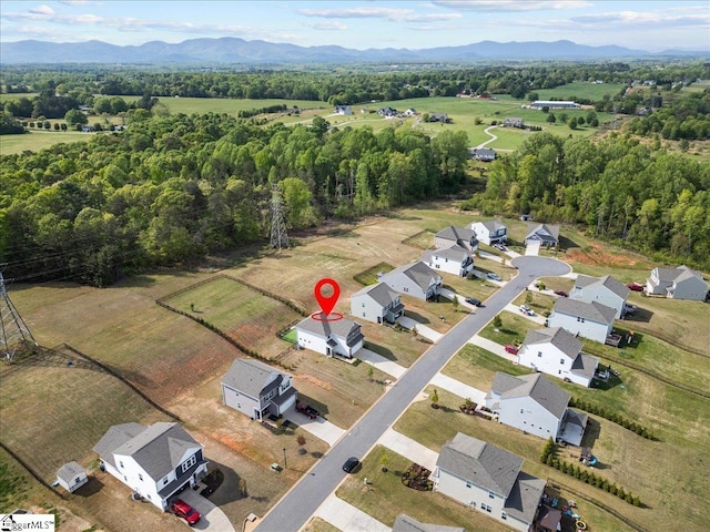 633 Morning Meadows Dr, Inman, SC 29349 - bird's eye view with a mountain view