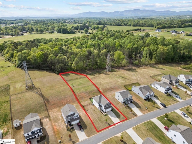 633 Morning Meadows Dr, Inman, SC 29349 - aerial view with a mountain view