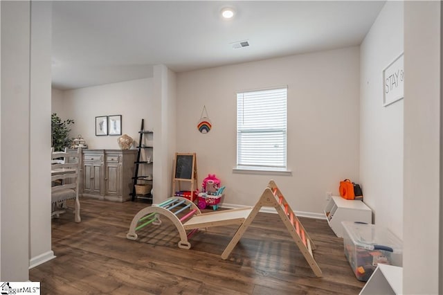 136 Light Spring Rd, Easley, SC 29642 - game room featuring wood finished floors, visible vents, and baseboards