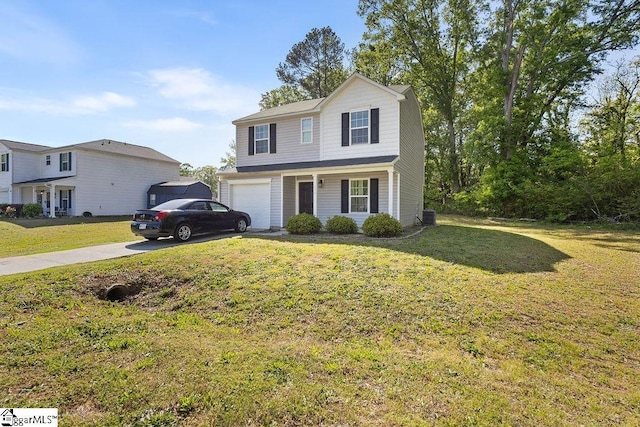 126 Rubin Ave, Anderson, SC 29624 - traditional-style home with concrete driveway and a front lawn
