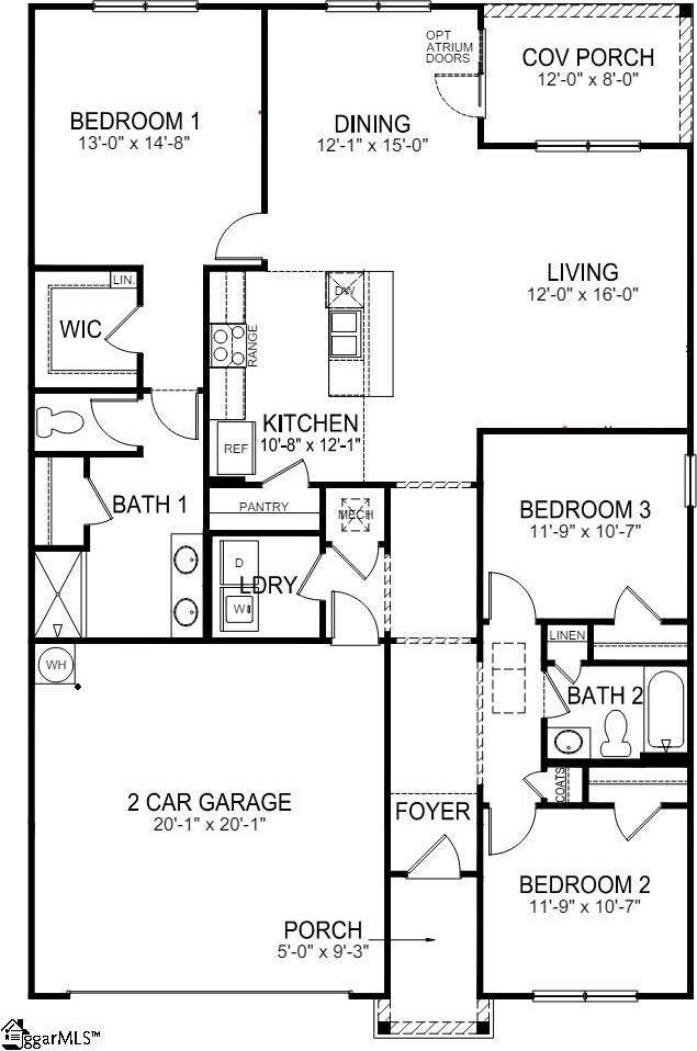 1637 Martingale Way Lot 0066, Roebuck, SC 29376 - plan