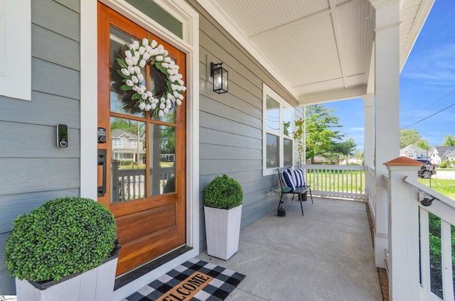 509 Dunbar St, Greenville, SC 29601 - doorway to property featuring covered porch