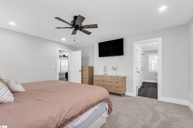 509 Dunbar St, Greenville, SC 29601 - bedroom featuring carpet floors, baseboards, recessed lighting, and multiple windows