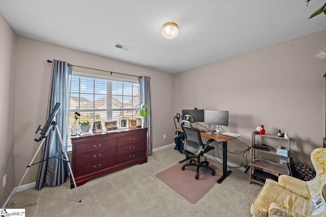 224 Hillendale Way, Pelzer, SC 29669 - carpeted home office featuring baseboards and visible vents