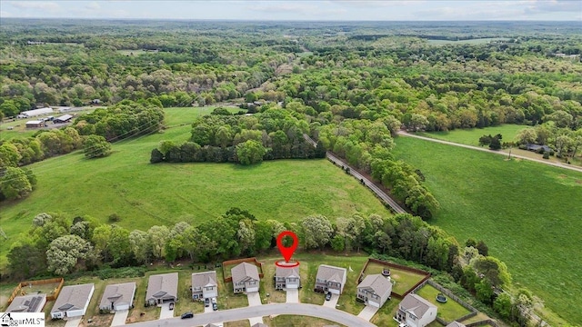 224 Hillendale Way, Pelzer, SC 29669 - aerial view featuring a forest view
