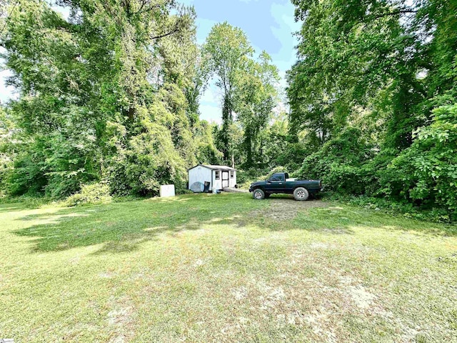 17920 Asheveille Hwy, Campobello, SC 29322 - view of yard featuring an outdoor structure and a storage shed