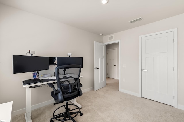 12 Hargrove Ct, Greenville, SC 29617 - carpeted home office with baseboards and visible vents