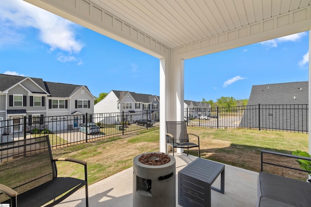 12 Hargrove Ct, Greenville, SC 29617 - view of patio with a fenced backyard and a residential view