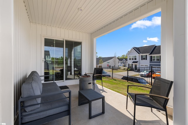 12 Hargrove Ct, Greenville, SC 29617 - view of patio featuring fence and a residential view