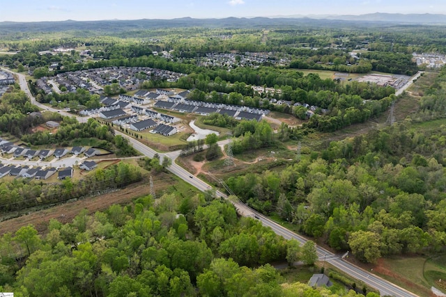 12 Hargrove Ct, Greenville, SC 29617 - drone / aerial view featuring a forest view and a mountain view