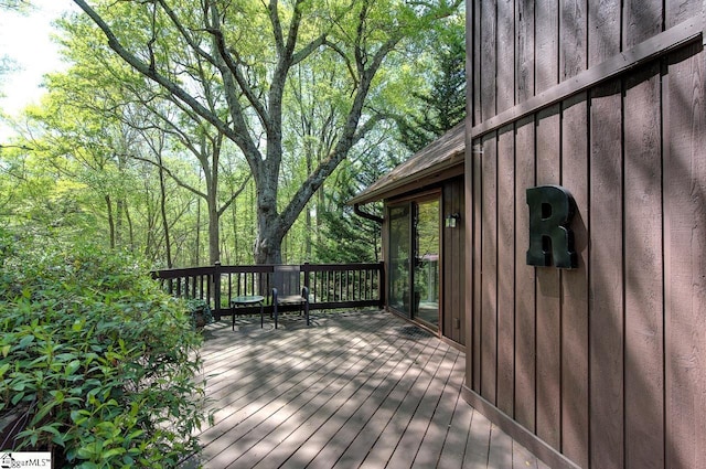 view of wooden terrace