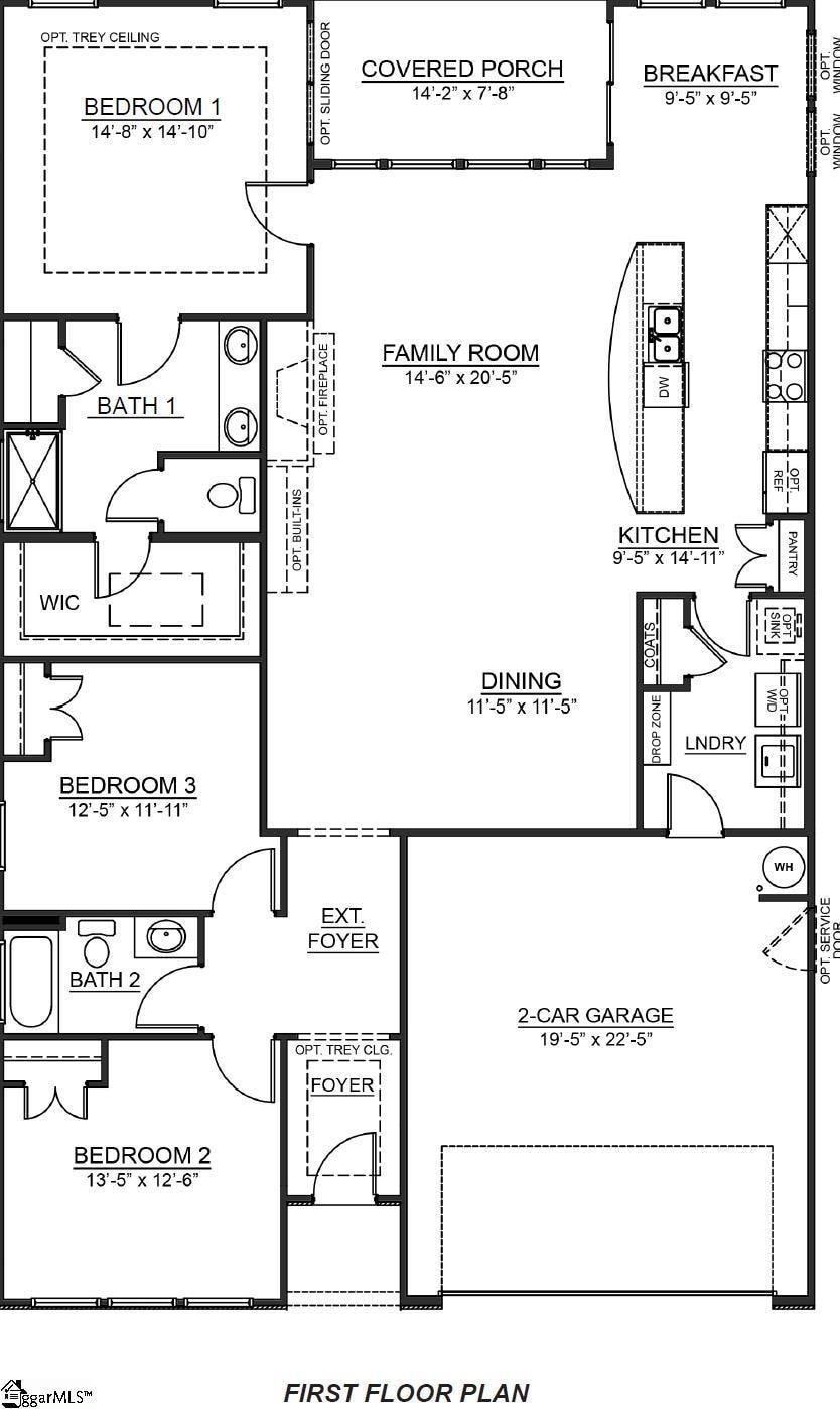 417 Fiery Rd Lot 0195, Mauldin, SC 29607 - property floor plan