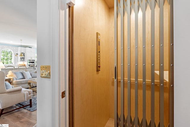 interior details featuring wood finished floors