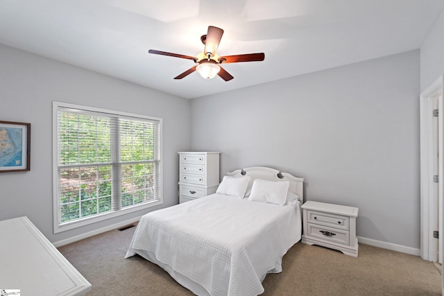 361 E Killarney Lk, Moore, SC 29369 - carpeted bedroom with ceiling fan, baseboards, and visible vents