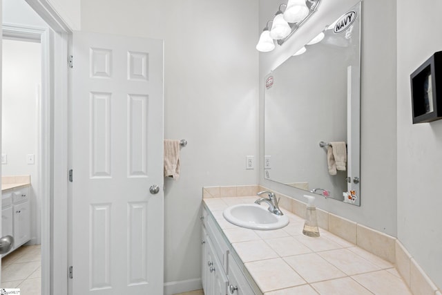 361 E Killarney Lk, Moore, SC 29369 - bathroom featuring vanity and tile patterned flooring