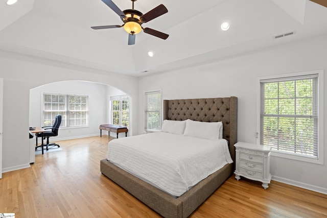 361 E Killarney Lk, Moore, SC 29369 - bedroom featuring recessed lighting, light wood-style floors, baseboards, and multiple windows