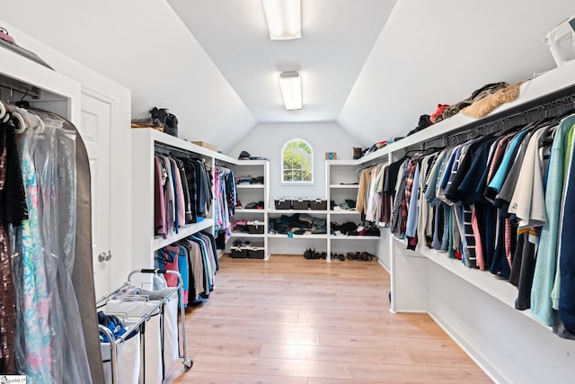 361 E Killarney Lk, Moore, SC 29369 - walk in closet with lofted ceiling and wood finished floors