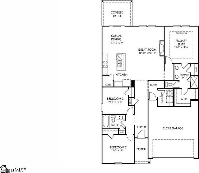 225 Maxwell Dr, Easley, SC 29642 - home floor plan