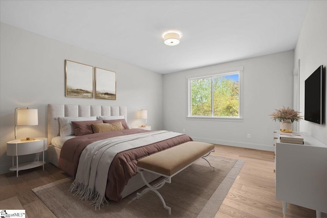 204 Tot Howell Rd, Greer, SC 29651 - bedroom featuring baseboards and light wood-style floors